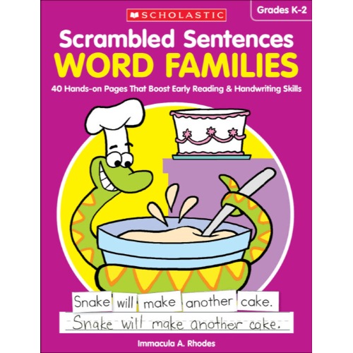 SCRAMBLED SENTENCES WORD FAMILIES