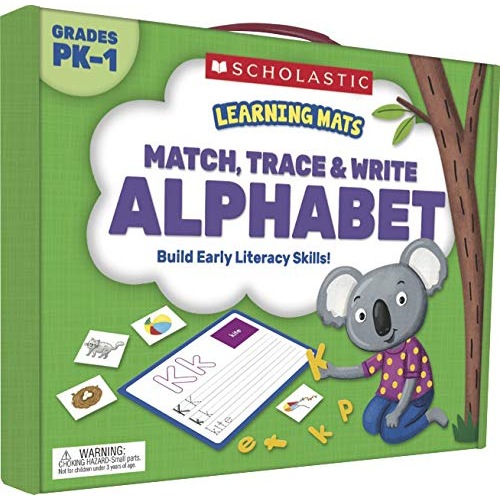 LEARNING MATS MATCH TRACE WRITE THE ALPHABETH GR PK1 PACK