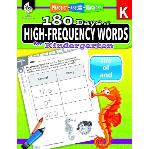 180 DAYS OF HIGH FREQUENCY WORDS FOR KINDERGARTEN