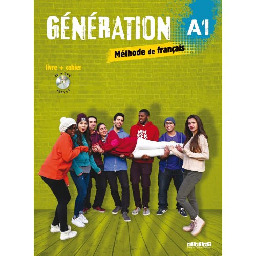 GÉNÉRATION 1 NIV.A1 - LIVRE + CAHIER + CD MP3 + DVD