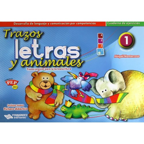 TRAZOS, LETRAS Y ANIMALES 1. CUADERNO DE EJERCICIO (ESPIRAL)